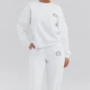 Haze White Sweatshirt mit Rundhalsausschnitt Haze White Sweatshirt mit Rundhalsausschnitt