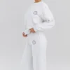 Haze White Sweatshirt mit Rundhalsausschnitt Haze White Sweatshirt mit Rundhalsausschnitt