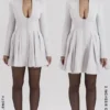 Heiress French Dove Contour Minikleid Heiress French Dove Contour Minikleid