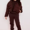 Hero Chocolate Oversized C-förmige Pufferjacke