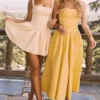 Honor Buttermilk Minikleid mit Schleifenverzierung Honor Buttermilk Minikleid mit Schleifenverzierung