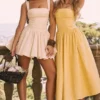 Honor Buttermilk Minikleid mit Schleifenverzierung Honor Buttermilk Minikleid mit Schleifenverzierung