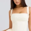 Honor Buttermilk Minikleid mit Schleifenverzierung Honor Buttermilk Minikleid mit Schleifenverzierung