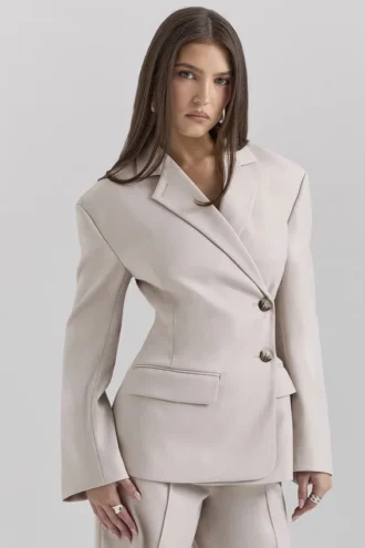 Hudson Beige Hourglass Blazer