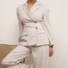 Hudson Beige Hourglass Blazer Hudson Beige Hourglass Blazer