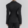 Hudson Schwarzer Blazer in Sanduhrform Hudson Schwarzer Blazer in Sanduhrform