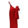 Ilaria Rotes Neckholder-Kleid mit Schleifen Ilaria Rotes Neckholder-Kleid mit Schleifen