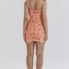 Ilayda Sorbet – Mini-Kleid aus bestickter Blumen-Spitze