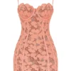 Ilayda Sorbet – Mini-Kleid aus bestickter Blumen-Spitze
