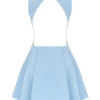 Ingrid Mini-Kleid aus toskanisch-blauem Twill