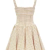 Isadora Mini-Kleid mit Lebkuchen-Gingham-Muster Isadora Mini-Kleid mit Lebkuchen-Gingham-Muster
