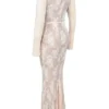 Isoline Maxikleid aus pfirsichfarbener Spitze Isoline Maxikleid aus pfirsichfarbener Spitze