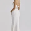 Isorella Weißer Maxirock aus Baumwolle mit Broderie Anglaise Isorella Weißer Maxirock aus Baumwolle mit Broderie Anglaise