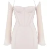 Isra Kristall-Satin-Korsetts-Minikleid Isra Kristall-Satin-Korsetts-Minikleid