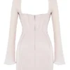 Isra Kristall-Satin-Korsetts-Minikleid Isra Kristall-Satin-Korsetts-Minikleid