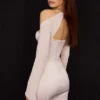 Isra Kristall-Satin-Korsetts-Minikleid Isra Kristall-Satin-Korsetts-Minikleid
