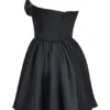Jadore – Schwarzes, trägerloses Minikleid aus Spitze und Satin Jadore – Schwarzes, trägerloses Minikleid aus Spitze und Satin