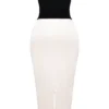 Jaina Schwarz & Vintage-Cremefarbenes trägerloses Korsetts-Kleid Jaina Schwarz & Vintage-Cremefarbenes trägerloses Korsetts-Kleid