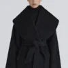 James – Schwarze Jacke mit Schalkragen aus Wolle James – Schwarze Jacke mit Schalkragen aus Wolle