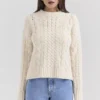 Jasper Cream Chunky Cable Knit Pullover Jasper Cream Chunky Cable Knit Pullover