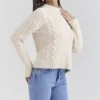 Jasper Cream Chunky Cable Knit Pullover Jasper Cream Chunky Cable Knit Pullover