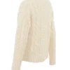 Jasper Cream Chunky Cable Knit Pullover Jasper Cream Chunky Cable Knit Pullover