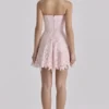Jemima Pink – trägerloses Minikleid mit Cut-outs und Broderie Anglaise Jemima Pink – trägerloses Minikleid mit Cut-outs und Broderie Anglaise