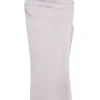 Jia Grauer Satin-Maxirock mit Raffungen Jia Grauer Satin-Maxirock mit Raffungen
