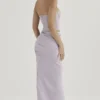Jia Grauer Satin-Maxirock mit Raffungen Jia Grauer Satin-Maxirock mit Raffungen
