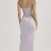 Jia Grauer Satin-Maxirock mit Raffungen Jia Grauer Satin-Maxirock mit Raffungen