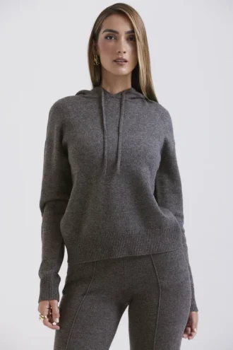 Jionni Hoodie aus Kaschmirmischung in Anthrazit
