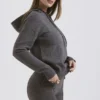 Jionni Hoodie aus Kaschmirmischung in Anthrazit