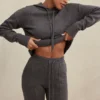 Jionni Hoodie aus Kaschmirmischung in Anthrazit