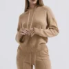 Jionni Hoodie aus Kaschmirmischung in Camel