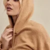 Jionni Hoodie aus Kaschmirmischung in Camel