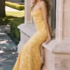 Joan Apricot Maxikleid mit Schnürung am Rücken Joan Apricot Maxikleid mit Schnürung am Rücken