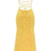 Joan Apricot Maxikleid mit Schnürung am Rücken Joan Apricot Maxikleid mit Schnürung am Rücken