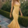 Joan Apricot Maxikleid mit Schnürung am Rücken Joan Apricot Maxikleid mit Schnürung am Rücken
