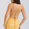 Joan Apricot Maxikleid mit Schnürung am Rücken Joan Apricot Maxikleid mit Schnürung am Rücken