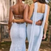 Joan Bluebell Maxikleid mit Schnürung am Rücken