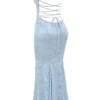 Joan Bluebell Maxikleid mit Schnürung am Rücken