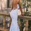 Joan Bluebell Maxikleid mit Schnürung am Rücken