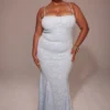 Joan Bluebell Maxikleid mit Schnürung am Rücken