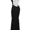 Joan Schwarzes Maxikleid aus Spitze Joan Schwarzes Maxikleid aus Spitze