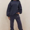 Jogginghose mit Fleece-Rückseite in Sky Navy Jogginghose mit Fleece-Rückseite in Sky Navy
