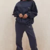 Jogginghose mit Fleece-Rückseite in Sky Navy Jogginghose mit Fleece-Rückseite in Sky Navy
