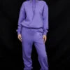 Halo Purple Oversize-Hoodie mit Baumwollfleece-Innenseite