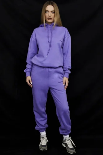 Jogginghose mit Fleece-Rückseite in Sky Purple