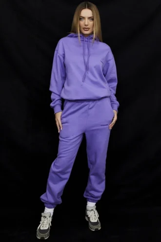 Jogginghose mit Fleece-Rückseite in Sky Purple