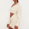 Julietta Beige Leinen-Kleider mit Cut-outs